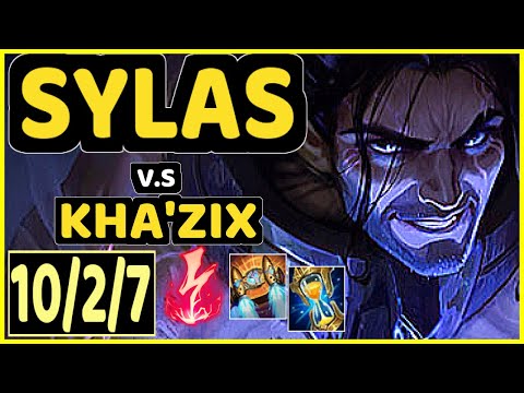 SYLAS vs KHA'ZIX - 10/2/7 KDA JUNGLE GAMEPLAY - EUW Ranked MASTER