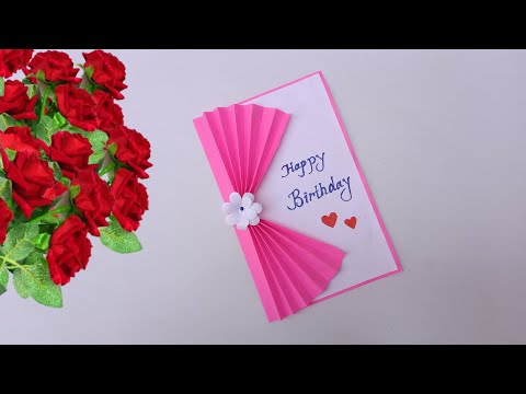 DIY- Birthday Card | How to make a easy and beautiful paper birthday Card | Paper Craft