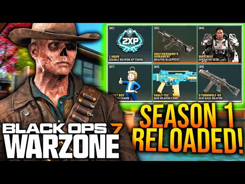 Major SEASON 1 RELOADED UPDATE REVEALED! NEW WEAPONS, FALLOUT UPDATE, & More! (BO7 WARZONE UPDATE)