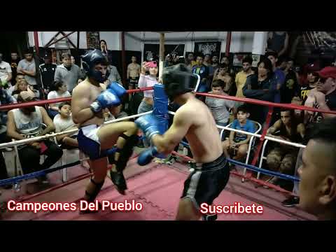 🥊Cristhofer Ponce Vs Santiago Corbalan - KICK BOXING - AMATEUR - Campeones Del Pueblo
