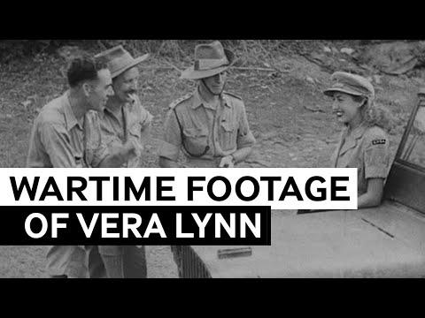 The only known wartime footage of Vera Lynn, 1944 | Archive Film Favourites