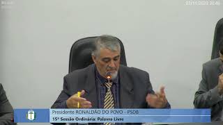 Sessão ordinária da Câmara de Vereadores Irati 07/11/2023