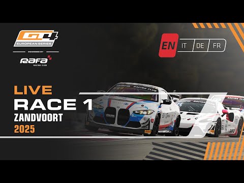 LIVE I Race 1 I Zandvoort I GT4 European Series pwd by RAFA Racing Club 2025 (English)