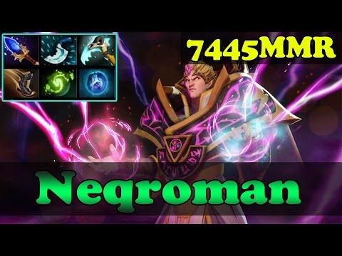 Dota 2 - Neqroman 7445 MMR Plays Invoker vol 4 - Ranked Match Gameplay