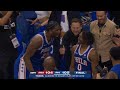 Joel Embiid and Tyrese Maxey argue after almost throwing the game vs Heat 😂