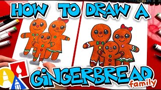 How To Draw A Gingerbread Family