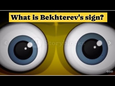 What is Bekhterev's sign?