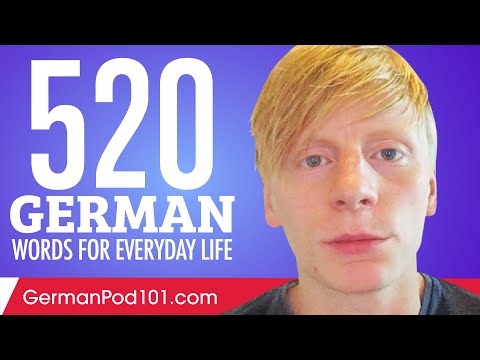 520 German Words for Everyday Life - Basic Vocabulary #26