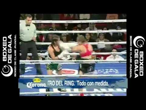 Esmeralda Moreno vs Yesenia Martinez, 07 enero 2013, Tlalnepantla, Estado de México. Boxeo de Gala.