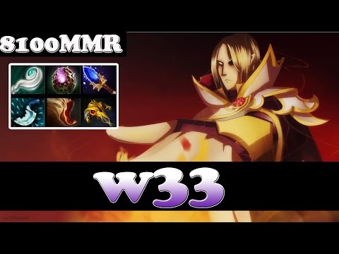 Dota 2 - w33 8100 MMR Plays Invoker vol 15 - Ranked Match Gameplay