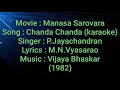 Chenda Chenda Sangati Kannada Karaoke Movie Manasa Sarovara