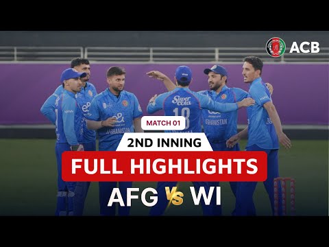 2nd Innings Highlights | Afghanistan vs West Indies | 1st T20I | January 19 | Dubai | ACB | 321J