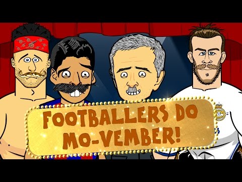 FOOTBALLERS DO MOVEMBER! (Ronaldo, Neymar, Messi, Zlatan, Suarez, Mourinho, Muller parody)