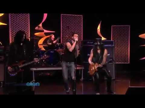 "Gotten" - Slash feat. Adam Levine live at Ellen