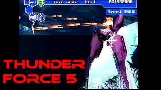 Thunder Force 5 on the PS1- gameplay & commentary