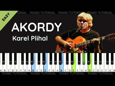 Karel Plíhal - Akordy (piano tutorial | klavír | akordy | noty | české písničky)
