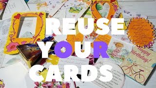 KEEP ALL YOUR CARDS-Recycle & Create Diecuts/Ephemera and Lots More