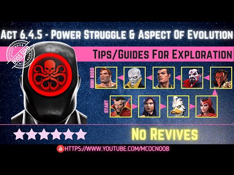 MCOC: Act 6.4.5 - Power Struggle, Aspect of Evolution & Prey on the Weak - Story quest - Tips/guides