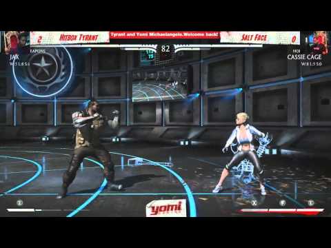 (cont.) LB Round 5: Hitbox Tyrant (Jax) vs. YOMI RM SaltFace (Cassie Cage) - MKX; AKA Week 2