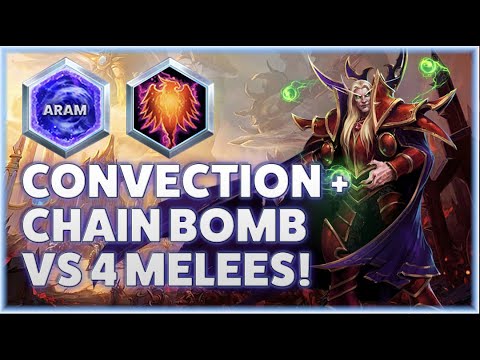 Kaelthas Phoenix - CONVECTION + CHAIN BOMB VS 4 MELEES! - ARAM