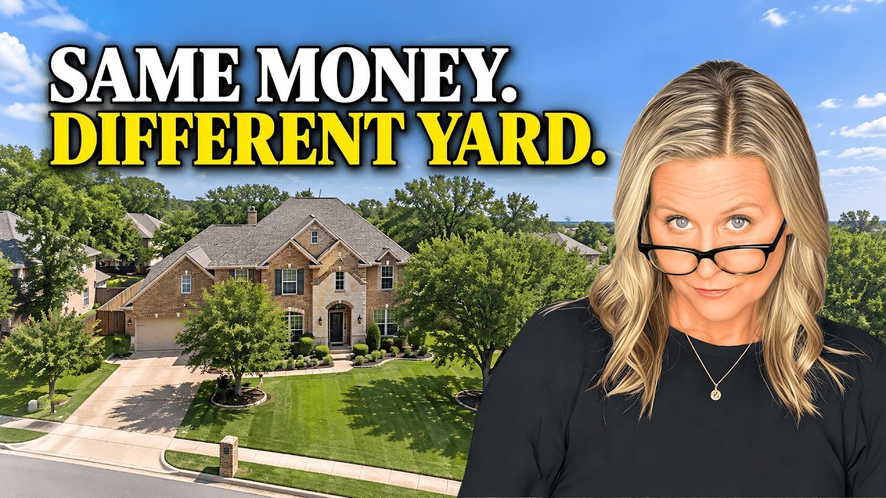 Kristen Carpentier compares newer Flower Mound homes with established homes that offer larger yards and mature lots