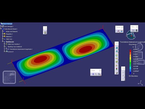 Composites Catia V5-6R2018 "Native" FEA, video 19, Buckling of a Sandwich Plate, Nader G Zamani