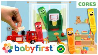 Aprendendo Cores com Jogo De Basquete, Bombeiros e mais | Vídeo Educativo para Crianças | BabyFirst