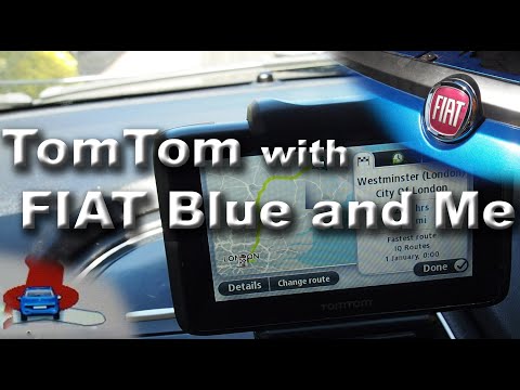 Fiat TomTom Blue and Me Sat Nav, setting it up and how it works