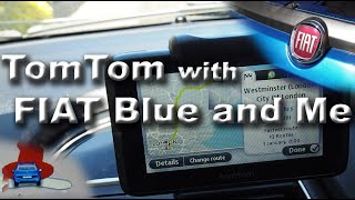 Fiat TomTom Blue and Me Sat Nav, setting it up and how it works