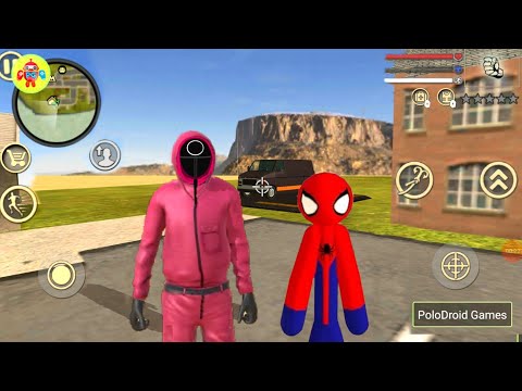 Squid Rope Hero Gangster Vegas City #2 - Android Gameplay