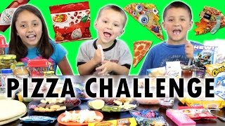 PIZZA CHALLENGE w/ Tabasco Hot Sauce Jelly Beans | FUNnel Vision Family Fun