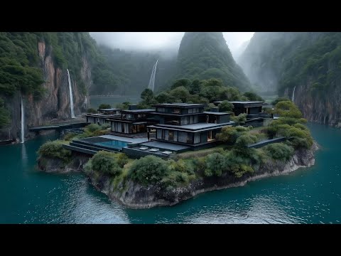 Prywatna wyspa-twierdza ukryta w dżungli – wodospady, luksus i tajemnica