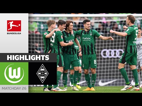 Resumen de Wolfsburg vs B. Mönchengladbach Matchday 28