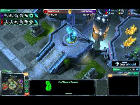 Game 1 - ZeNEXHack vs Mill.DieStar - TeamSpeak TL SC2 Open #17 Semi-Final A