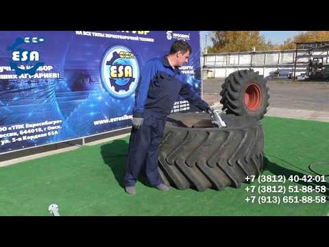 Разбортовка колеса самостоятельно с помощью 'МШК-1' - Как разбортовать колесо трактора?