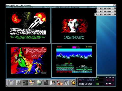 ZX Spectrum 128k emulator for Amiga. Vampire 1200 v2