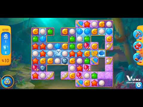 Fishdom. 8766 level no boosters and diamonds. 17 moves