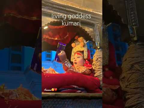 living goddess Kumari from Nepal, look her reaction after getting chocolate #youtubeviral