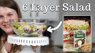Making and Trying Vintage Recipes! 6 Layer Salad Recipe from 1977 - Vintage Ad Recipes