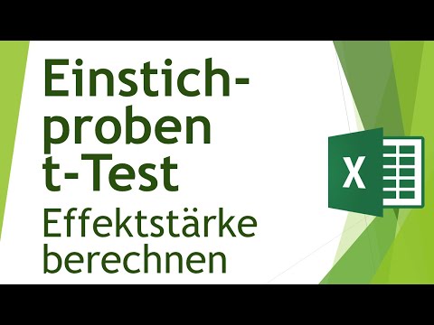 Effektstärke (Cohen's d) für den Einstichproben t-Test in Excel - Daten analysieren in Excel (59)