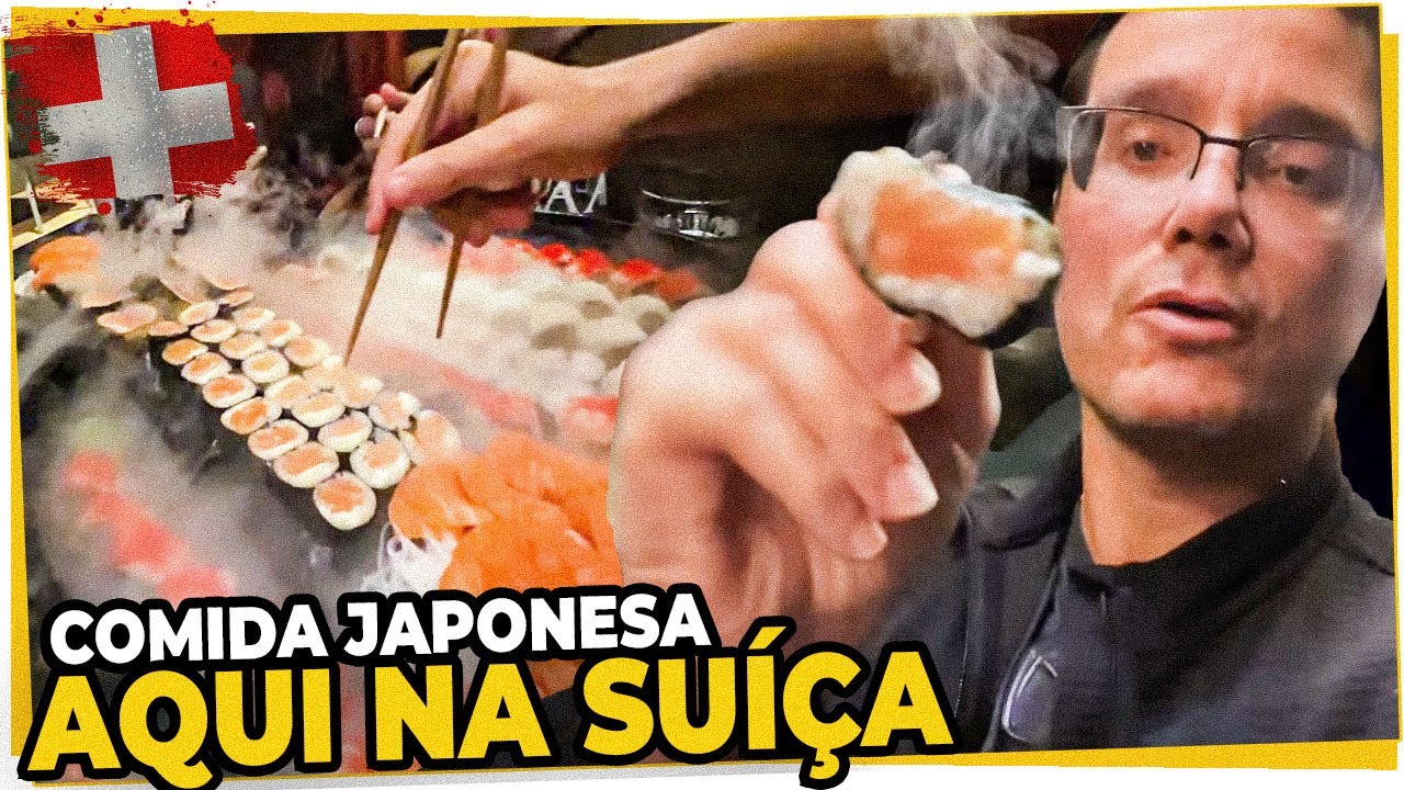 PROVANDO COMIDA JAPONESA NA SUÍÇA! QUAL É MELHOR: BRASIL, EUA OU SUÍÇA?