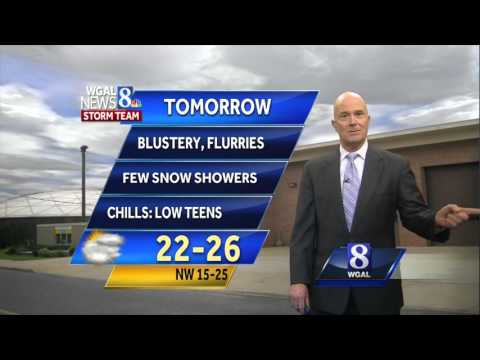 Scattered snow showers; Accumulations less than 1"