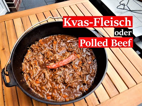 Pulled Beef /Pork oder KWAS - Fleisch. Eine andere Alternative zu Colafleisch. Dutsch Oven Rezepten