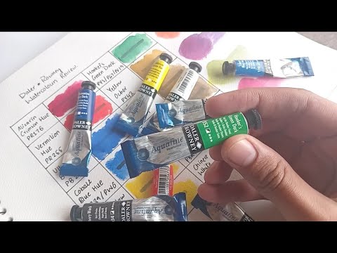 Daler-Rowney Aquafine Watercolors Tested  Honest Review + Swatches #Watercolors #art #watercolor