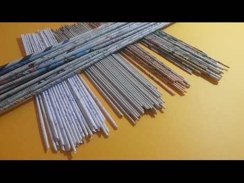 Part of a video titled How to make paper tubes - YouTube