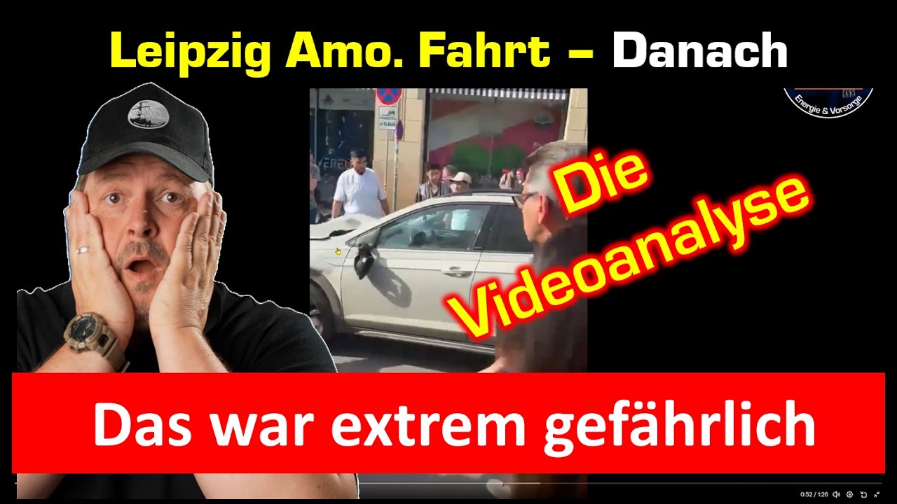 Leipzig Amo..fahrt - die Sekunden danach analysiert - das war gefährlich
