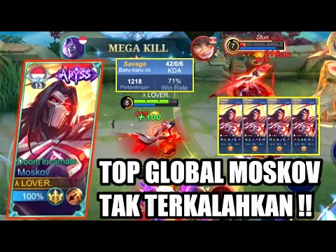 TUTORIAL WINSTREAK PAKAI MOSKOV DI RANK !! AUTO MVP + GENDONG TIM - MOBILE LEGENDS