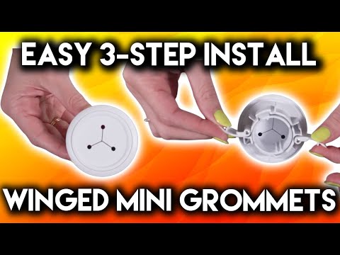 Unbelievably EASY 3-Step Cable Management - ECHOGEAR Winged Mini-Grommets