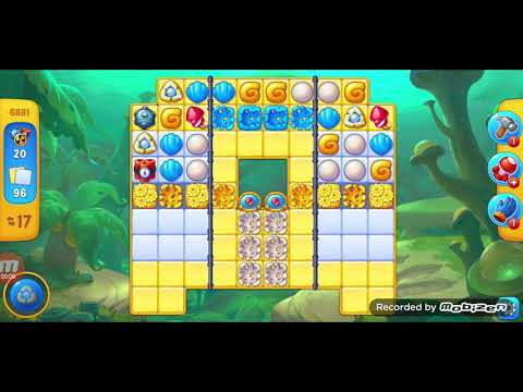 fishdom gameplay / level 6881 / It is like the ads? / thank you 피쉬돔 / 모바일 게임 / 중독성 있는 게임