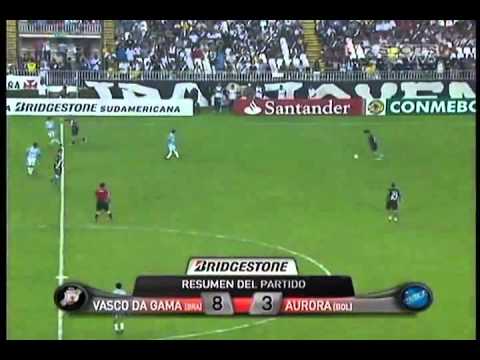 Vasco da Gama 8 x 3 Aurora/BOL - Copa Sul Americana 2011